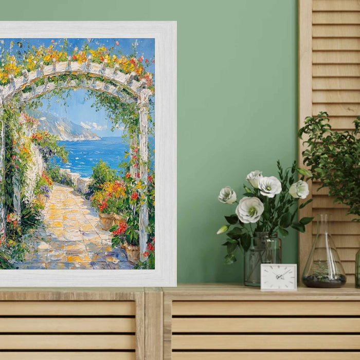 12x16 Frame Modern White Wash Wood Grain Picture Frame