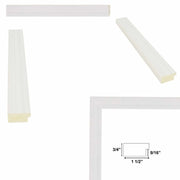 Modern White Wash Wood Grain Picture Frame Home Office