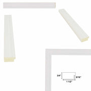 20x20 Frame Modern White Wash Wood Grain Picture Frame