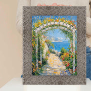 14x18 Frame Modern Wide Glitter Silver Gunmetal Picture Frame