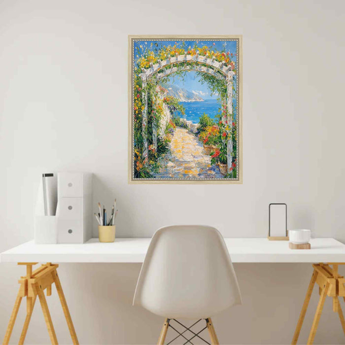 32x48 Frame Narrow Beaded Silver Scoop Picture Frame
