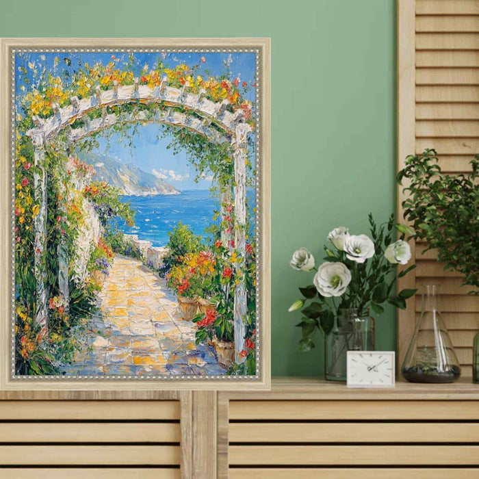 32x48 Frame Narrow Beaded Silver Scoop Picture Frame