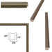 Narrow Beaded Silver Scoop Picture Frame Office Décor