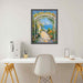 40x60 Frame Narrow Black Stars Picture Frame