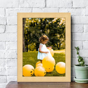 Natural Wood Picture Frame - Flat Modern Framing
