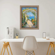 10x12 Frame Nautical Rope Dock Boat Rustic Brown Picture Frame