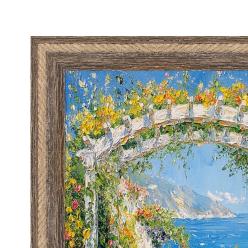 11x15 Frame Nautical Rope Dock Boat Rustic Brown Picture Frame