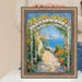 30x40 Frame Nautical Rope Dock Boat Rustic Brown Picture Frame