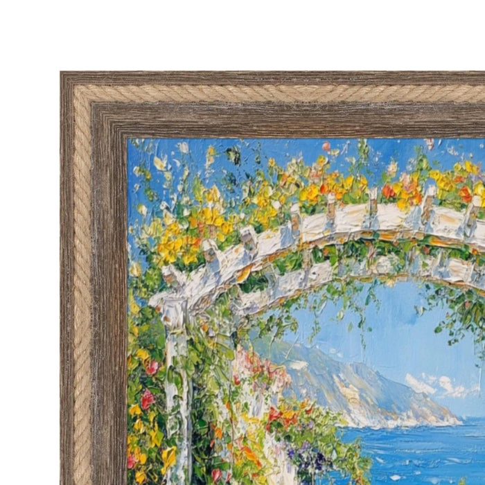 32x48 Frame Nautical Rope Dock Boat Rustic Brown Picture Frame