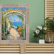 12x20 Frame Nautical Rope Dock Boat Rustic White Wash Picture Frame