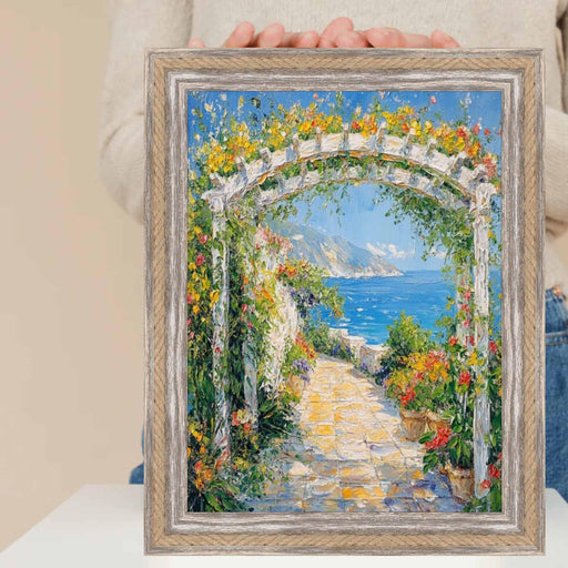 13x16 Frame Nautical Rope Dock Boat Rustic White Wash Picture Frame