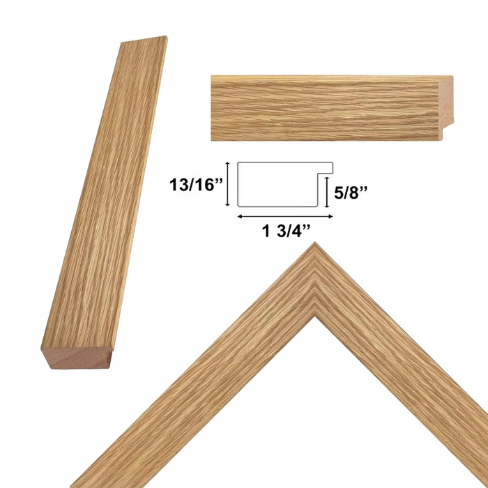 10x15 Frame Oak Natural Wood Picture Frame -