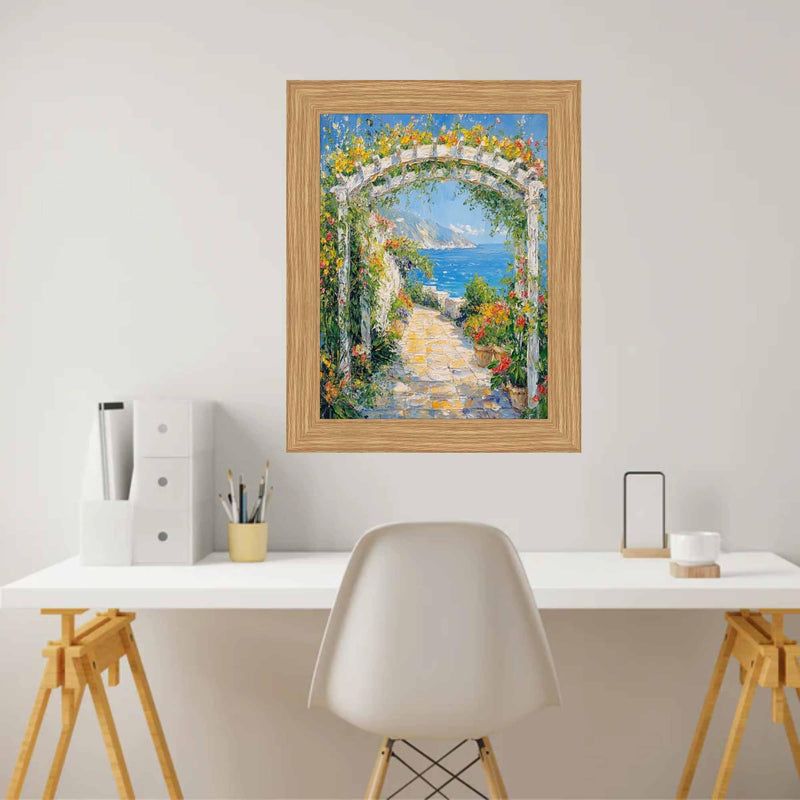 30x36 Frame Oak Natural Wood Picture Frame -