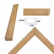 30x40 Frame Oak Natural Wood Picture Frame -