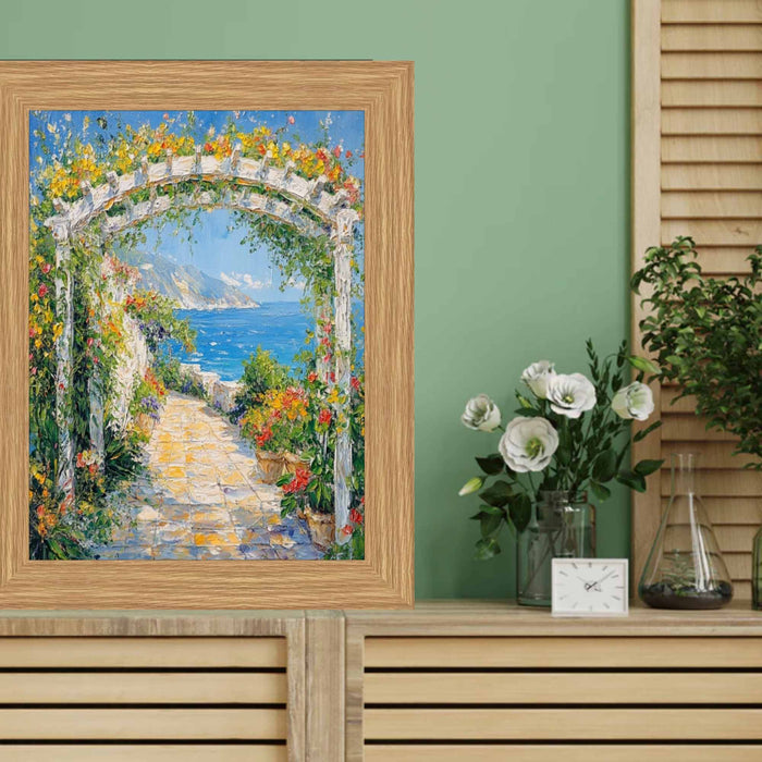 32x48 Frame Oak Natural Wood Picture Frame -