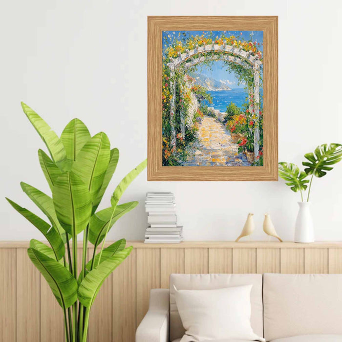 32x48 Frame Oak Natural Wood Picture Frame -