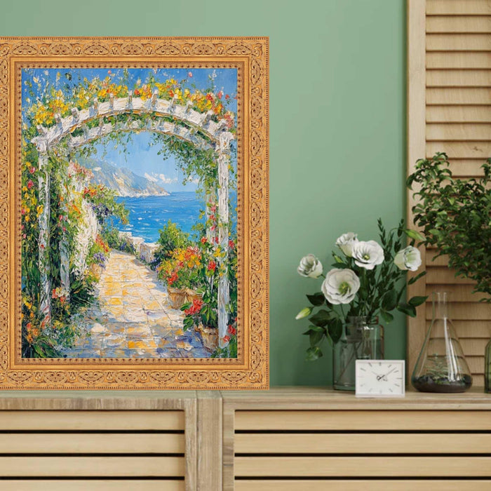 20x20 Frame Ornate Gold Baroque With Bead Picture Frame