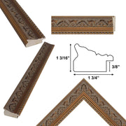 20x40 Frame Ornate Gold Baroque With Bead Picture Frame