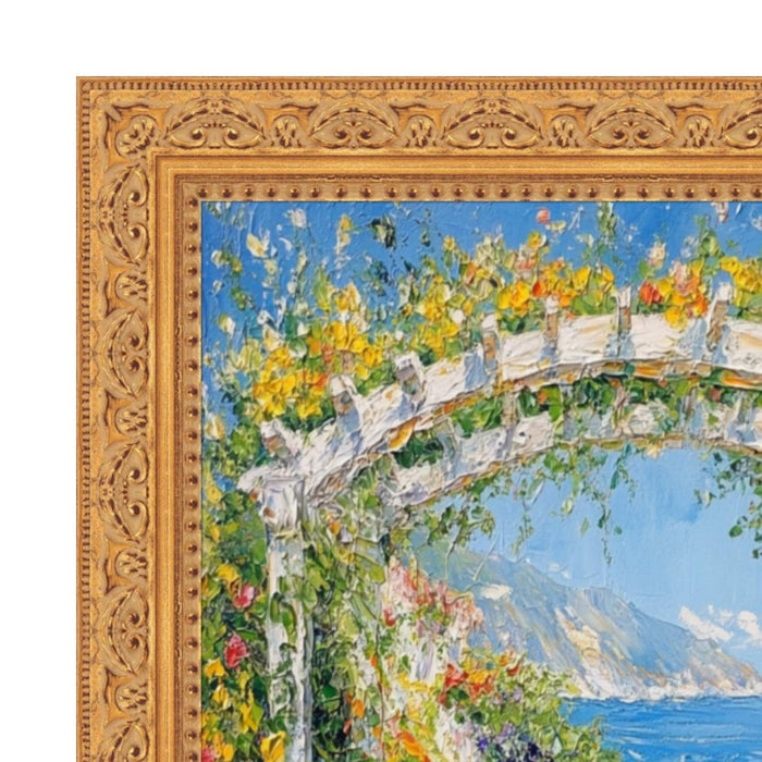 32x48 Frame Ornate Gold Baroque With Bead Picture Frame
