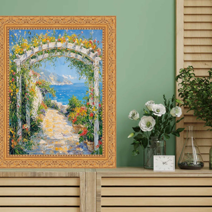 32x48 Frame Ornate Gold Baroque With Bead Picture Frame