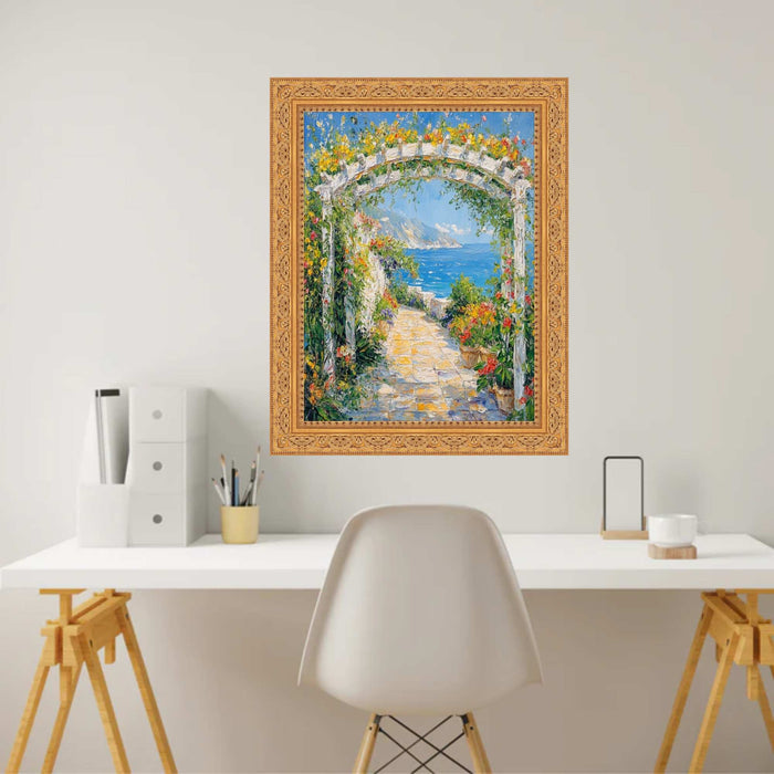 Ornate Gold Baroque With Bead Picture Frame 