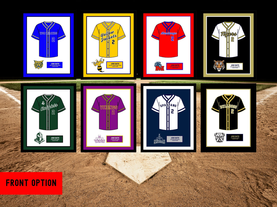 High School Softball Senior Night Girls Gift Picture frame Jersey 20x24 inch  shopmodernmemory.com 