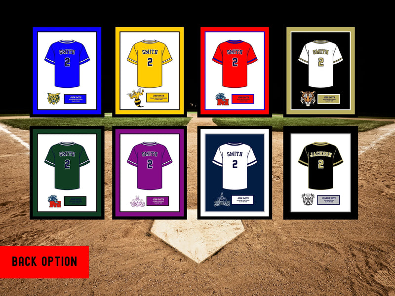 High School Softball Senior Night Girls Gift Picture frame Jersey 20x24 inch  shopmodernmemory.com 