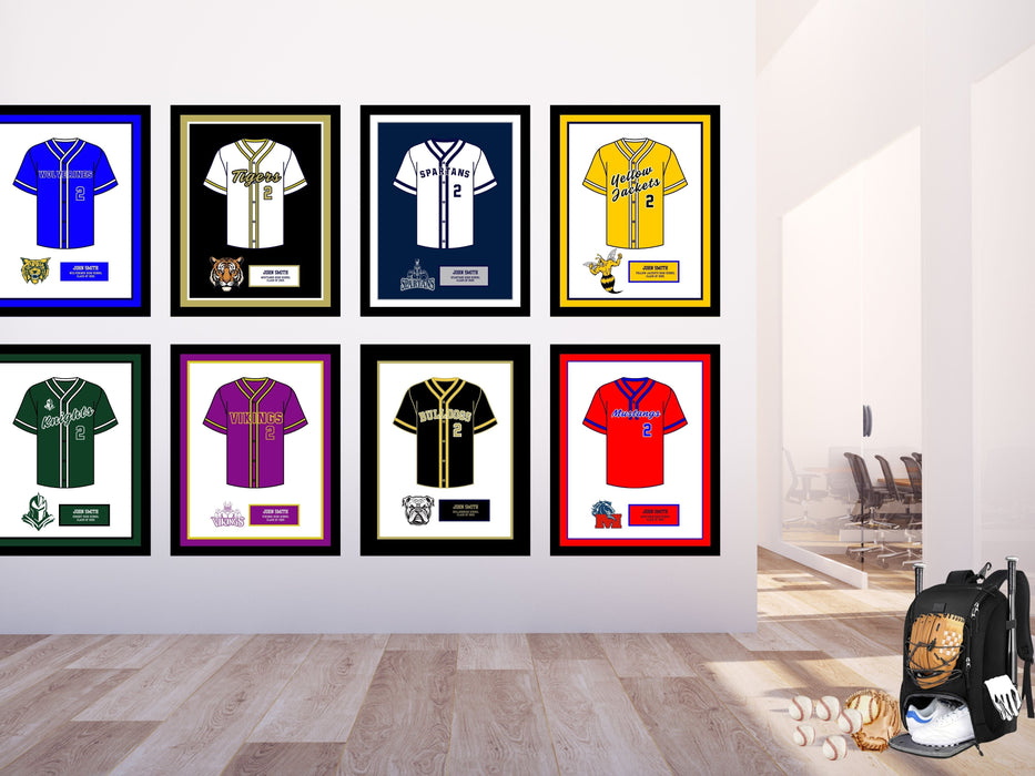 High School Softball Senior Night Girls Gift Picture frame Jersey 20x24 inch  shopmodernmemory.com 
