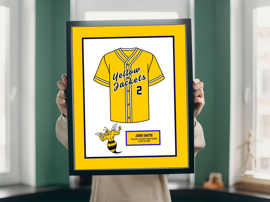 High School Softball Senior Night Girls Gift Picture frame Jersey 20x24 inch  shopmodernmemory.com 