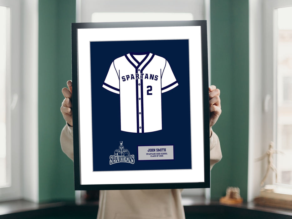 High School Softball Senior Night Girls Gift Picture frame Jersey 20x24 inch  shopmodernmemory.com 