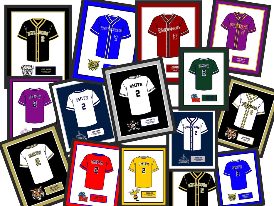 High School Softball Senior Night Girls Gift Picture frame Jersey 20x24 inch  shopmodernmemory.com 