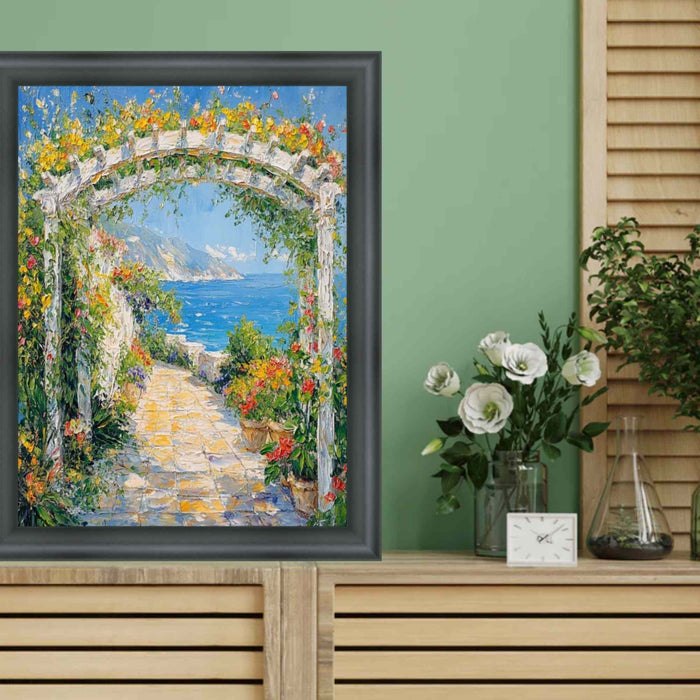 28x40 Frame Round Matte Black Picture Frame