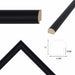 40x40 Frame Round Matte Black Picture Frame