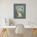 20x28 Frame Rustic Wide Wood Ocean Blue Picture Frame