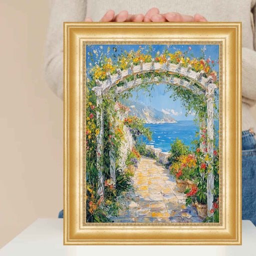 32x48 Frame Scoop Beaded Gold Picture Frame