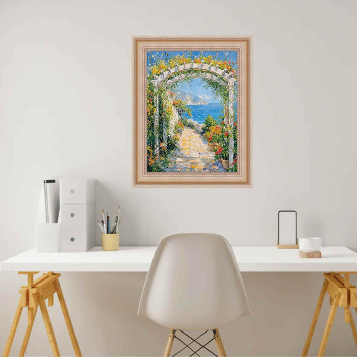 40x60 Frame Scoop Silver Gold Leaf Wash Picture Frame