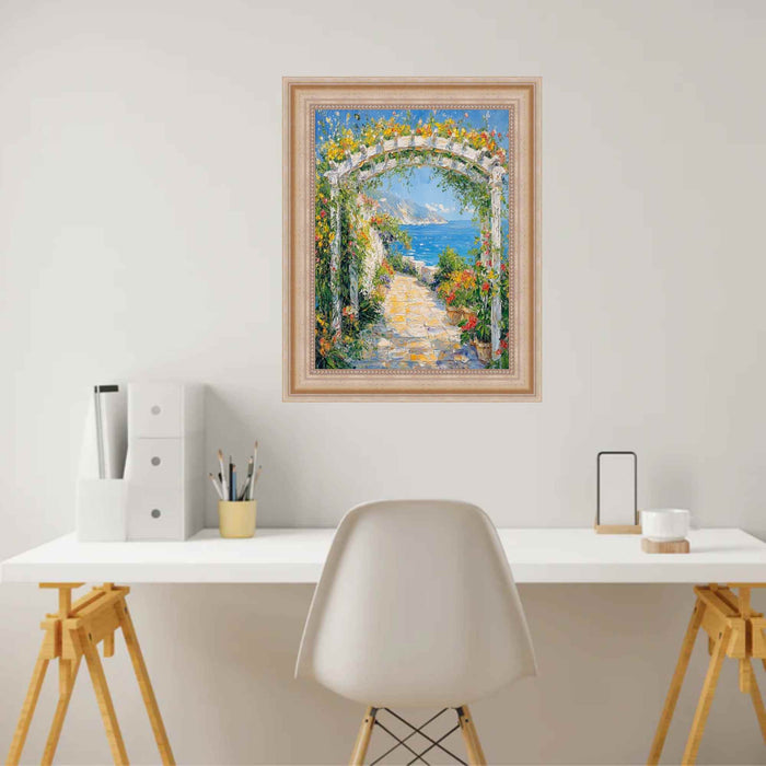 32x48 Frame Scoop Silver Gold Leaf Wash Picture Frame