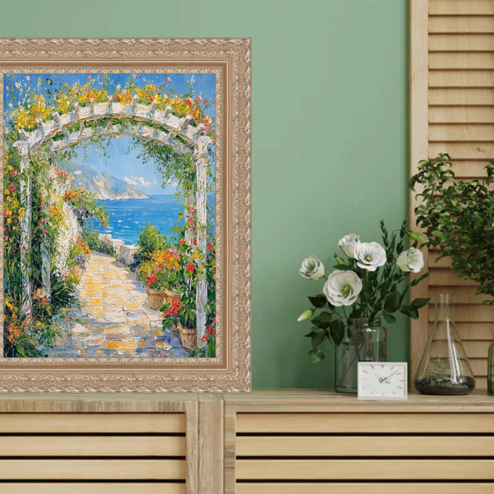 32x48 Frame Silver Baroque Ornate Picture Frame
