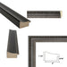 20x40 Frame Silver Gunmetal Pewter Scoop Picture Frame