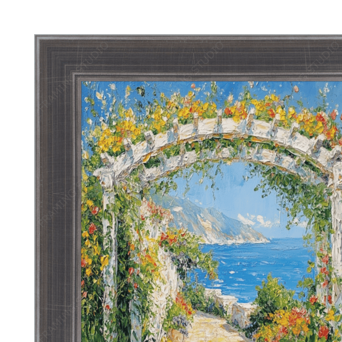 32x48 Frame Silver Gunmetal Pewter Scoop Picture Frame
