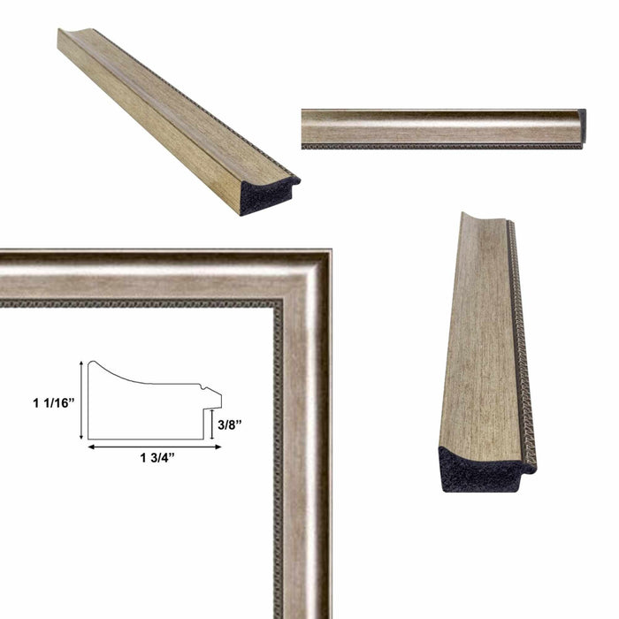 32x48 Frame Silver Wave Frame Picture Frame