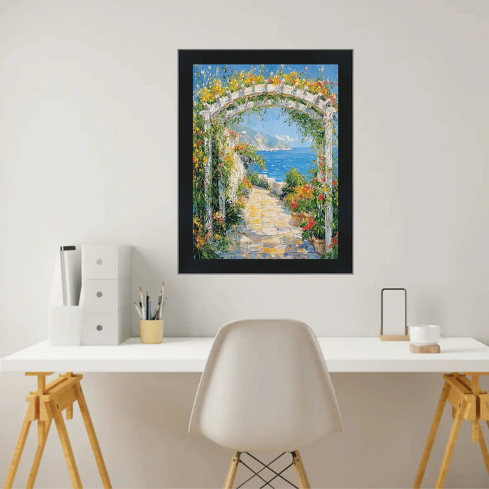 22x30 Frame Simple Flat Matte Black Wood Picture Frame