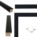 22x30 Frame Simple Flat Matte Black Wood Picture Frame