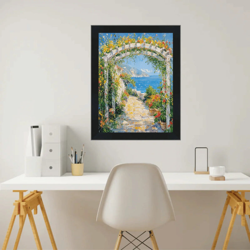 30x40 Frame Simple Flat Matte Black Wood Picture Frame