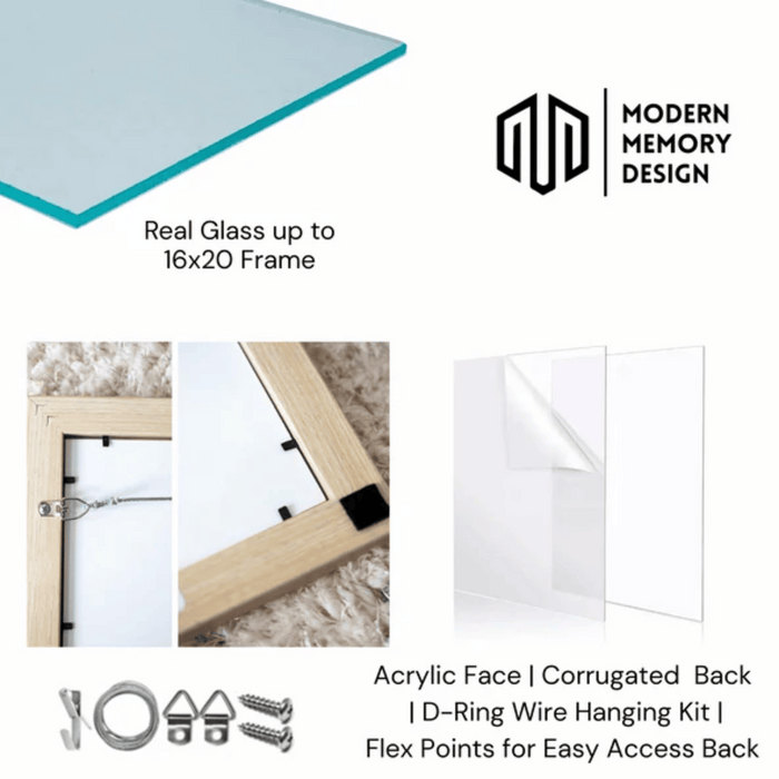 32x48 Frame Simple Flat Matte Black Wood Picture Frame