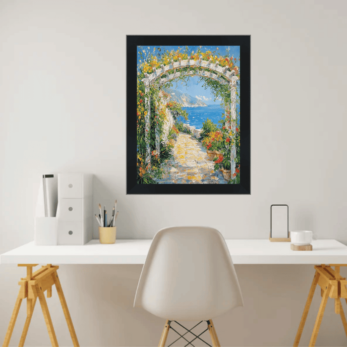 32x48 Frame Simple Flat Matte Black Wood Picture Frame