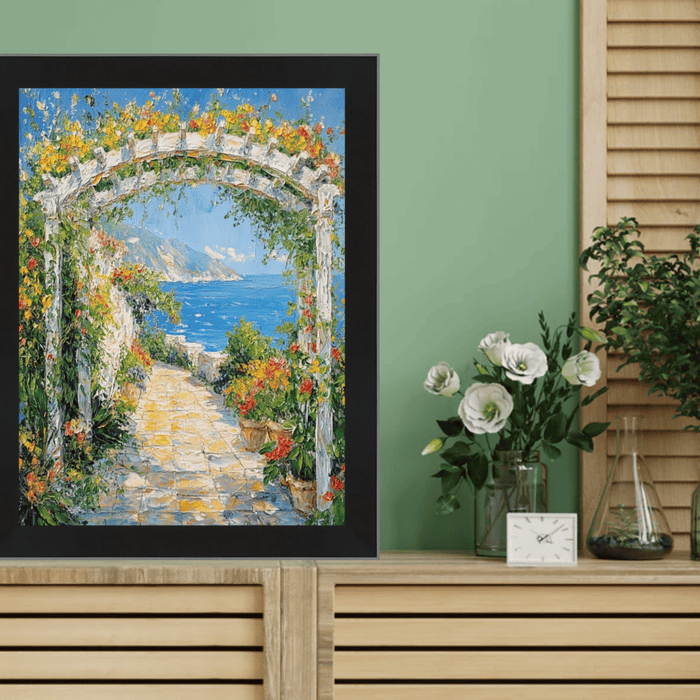 32x48 Frame Simple Flat Matte Black Wood Picture Frame