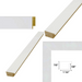 32x48 Frame Simple Flat Matte White Wood Picture Frame