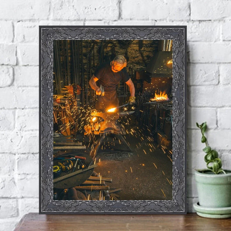 Black Ornate Antique Picture Frame Gallery Wall  shopmodernmemory.com 