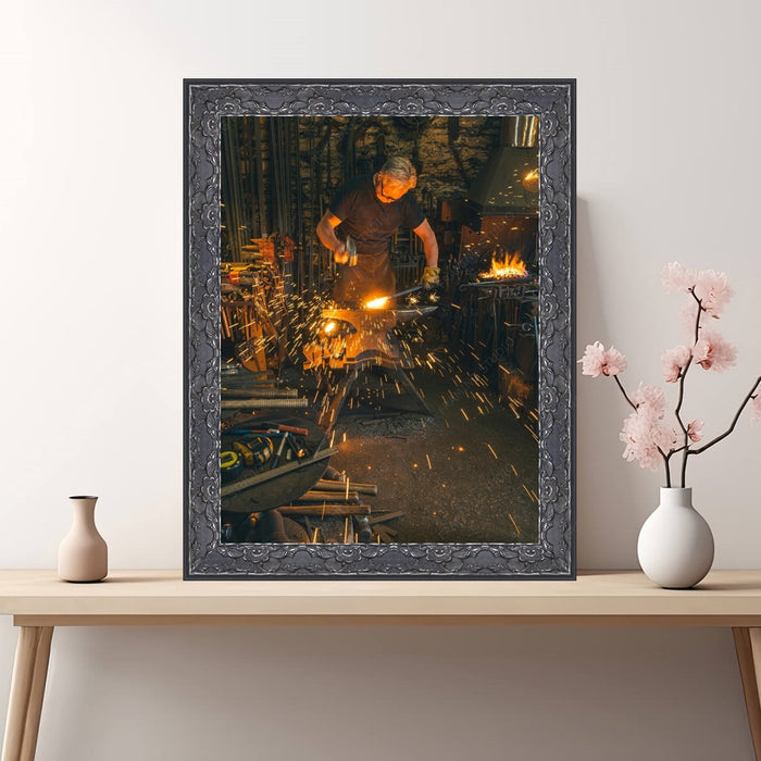 Black Ornate Antique Picture Frame Gallery Wall  shopmodernmemory.com 